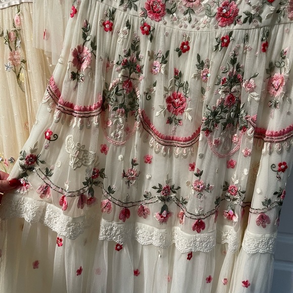 NWT Needle & Thread Butterfly Meadow Dress in Moonshine White. Size US 6. - Picture 8 of 9